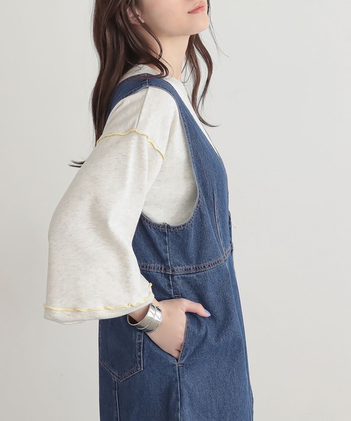 n'OrLABEL（ノアールレーベル）の「『フロントジップデニムジャンスカ』（ジャンパースカート・レディース・ブルー/ネイビー・2/1）」の18枚目の写真