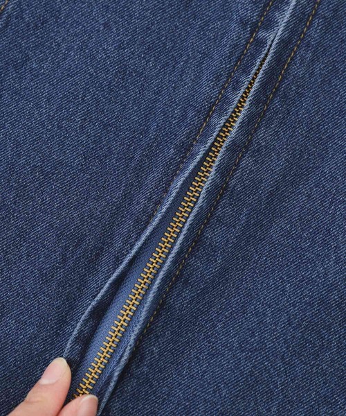 n'OrLABEL（ノアールレーベル）の「『フロントジップデニムジャンスカ』（ジャンパースカート・レディース・ブルー/ネイビー・2/1）」の10枚目の写真