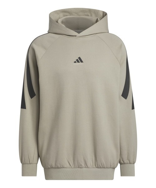 adidas（アディダス）の「adidas BASKETBALL SPACER HOODY（アディダス バスケットボール スペーサーパーカー（ジェンダーニュートラル））（パーカー・メンズ・ベージュ系/レッド系・MEDIUM/LARGE/X-LARGE）」の3枚目の写真