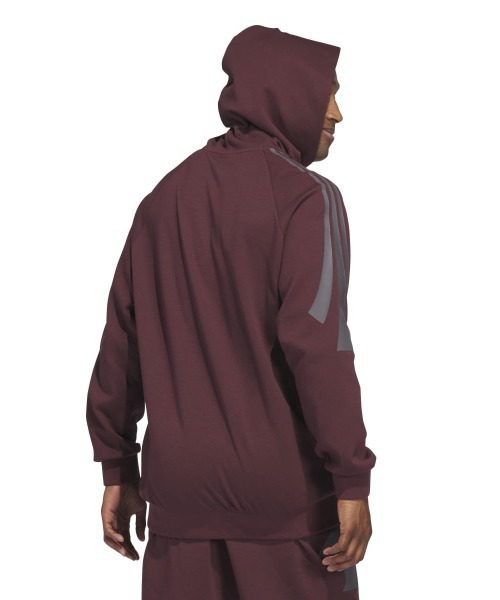 adidas（アディダス）の「adidas BASKETBALL SPACER HOODY（アディダス バスケットボール スペーサーパーカー（ジェンダーニュートラル））（パーカー・メンズ・ベージュ系/レッド系・MEDIUM/LARGE/X-LARGE）」の13枚目の写真