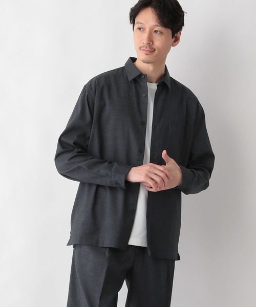 GLOBAL WORK(グローバルワーク)の「アーバンデニムシャツAIR/長袖/287591(シャツ/ブラウス・メンズ・ネイビー/ネイビー系9・SMALL/MEDIUM/LARGE/X-LARGE)」の9枚目の写真