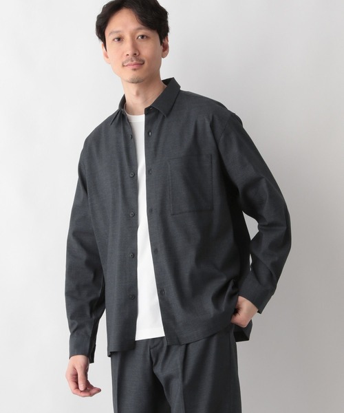 GLOBAL WORK(グローバルワーク)の「アーバンデニムシャツAIR/長袖/287591(シャツ/ブラウス・メンズ・ネイビー/ネイビー系9・SMALL/MEDIUM/LARGE/X-LARGE)」の10枚目の写真