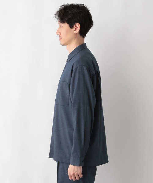 GLOBAL WORK(グローバルワーク)の「アーバンデニムシャツAIR/長袖/287591(シャツ/ブラウス・メンズ・ネイビー/ネイビー系9・SMALL/MEDIUM/LARGE/X-LARGE)」の12枚目の写真