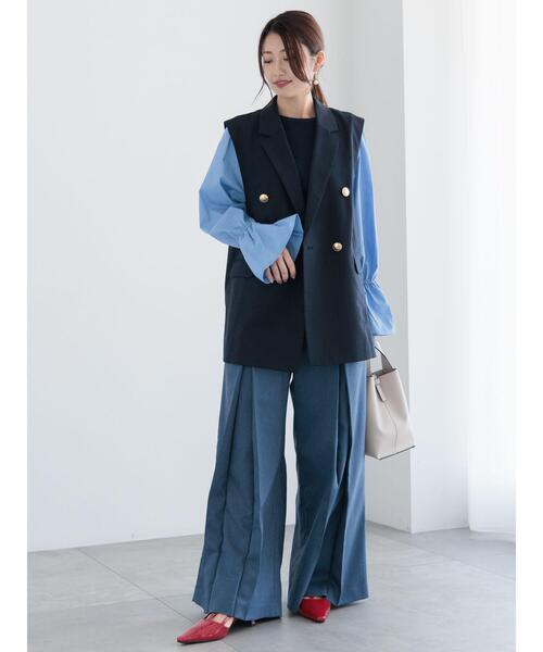 Te chichi（テチチ）の「ファブリックアソートテーラードジレ