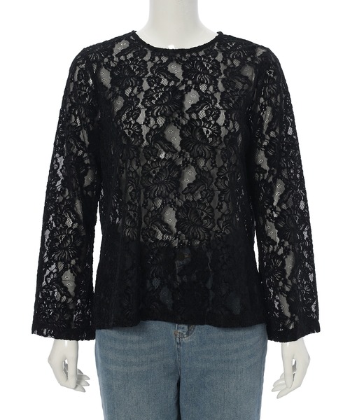 fifth（フィフス）の「フロッキーレースブラウス（シャツ/ブラウス・レディース・ブラック/ホワイト・M）」の7枚目の写真