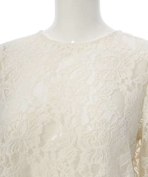 fifth（フィフス）の「フロッキーレースブラウス（シャツ/ブラウス・レディース・ブラック/ホワイト・M）」の12枚目の写真