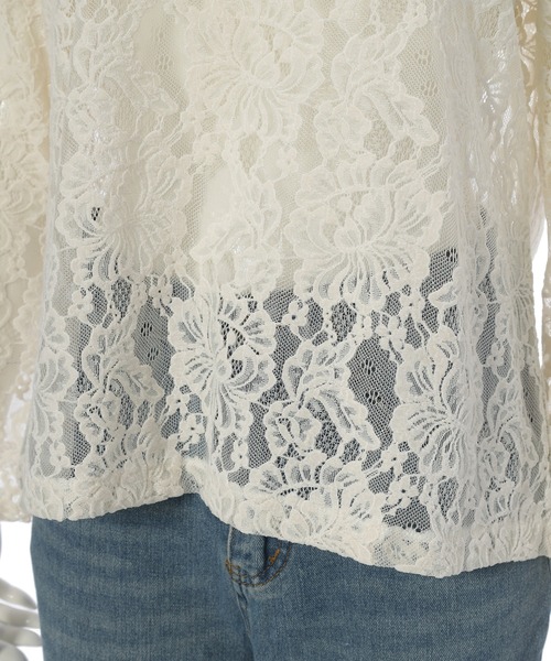 fifth（フィフス）の「フロッキーレースブラウス（シャツ/ブラウス・レディース・ブラック/ホワイト・M）」の13枚目の写真