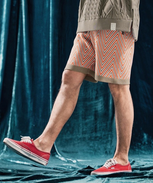 ANGENEHM（アンゲネーム）の「mp13342-Airy yarn wide herringbone shorts ニットショートパンツ（その他パンツ・メンズ・ホワイト/ブラック/ベージュ/チャコール・S/M/L）」の21枚目の写真