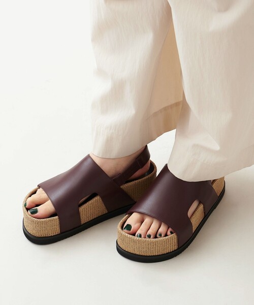 ODETTE E ODILE（オデットエオディール）の「ボリュームプラットフォーム サンダル60（サンダル・レディース・ブラック/ワインレッド・L/M/S）」の6枚目の写真