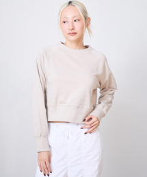 LUKU nari（ルクナーリ）の「ラインストーン裏毛プルオーバー（スウェット）」