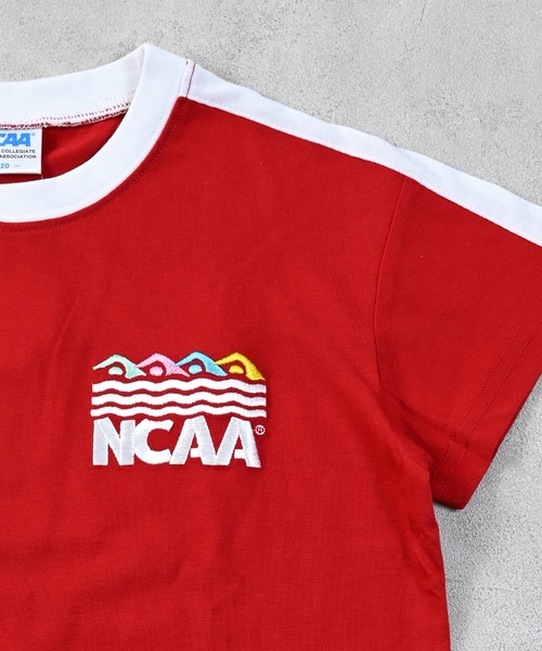 NCAA（エヌシーエーエー）の「【NCAA】別注ライン刺繍Tee/KIDS(80～120cm)（Tシャツ/カットソー・キッズ・ブルー/ブラック/レッド・110/100/90/80/120）」の10枚目の写真