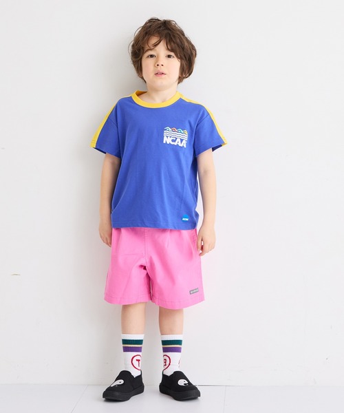 NCAA（エヌシーエーエー）の「【NCAA】別注ライン刺繍Tee/KIDS(80～120cm)（Tシャツ/カットソー・キッズ・ブルー/ブラック/レッド・110/100/90/80/120）」の12枚目の写真