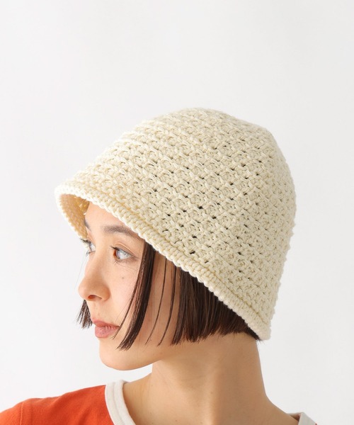 LEPSIM（レプシィム）の「バケットビーニー　321509（ニットキャップ/ビーニー・レディース・アイボリー/ブラック・ONE SIZE）」の22枚目の写真