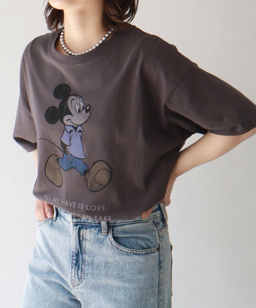 Disney（ディズニー）の「【Disney/ディズニー】アートワークデザイン ヴィンテージ風 半袖 Tシャツ（Tシャツ/カットソー・メンズ・ブラック系3/ホワイト系1/ホワイト系/ブラック系6/ブラック系5/ホワイト系2/ブラック系1/ホワイト系6/ホワイト系4/ブラック系4/ブラック系2/ホワイト系5/ホワイト系3/ブラック系7/ブラック系/ホワイト系7・XL/L/M）」の13枚目の写真