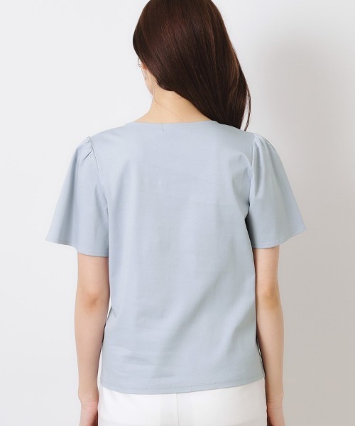 couture brooch(クチュールブローチ)の「【接触冷感・UVカット】パフュームプリントTシャツ(Tシャツ/カットソー・レディース・サックスブルー/オフホワイト/チャコールグレー/ピンク・36/42/40/38)」の9枚目の写真
