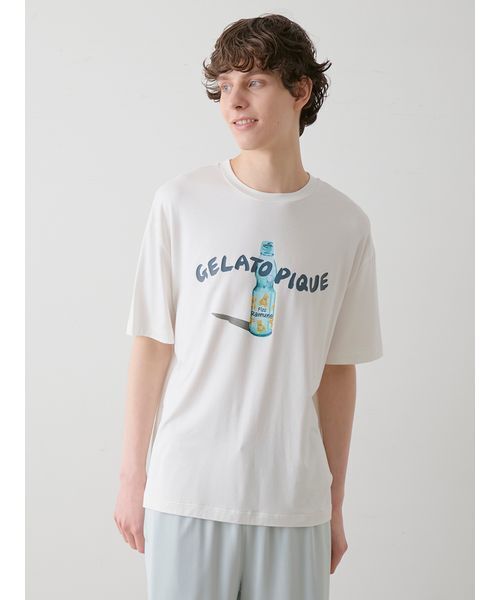 ONLINE限定】【接触冷感】ベアワンポイントTシャツ&ストライプ