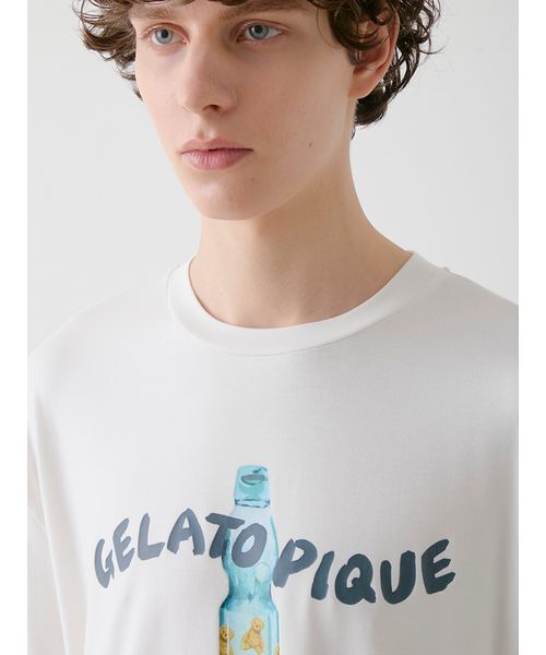 セール】【HOMME】【接触冷感】レーヨン夏祭りプリントTシャツ