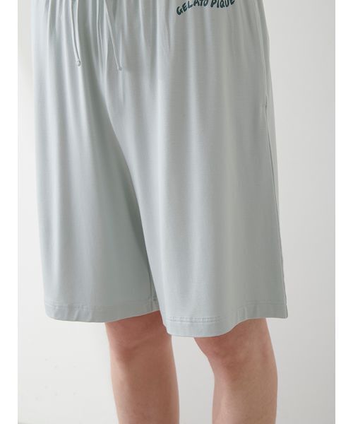 【HOMME】【接触冷感】レーヨン夏祭りプリントTシャツ&トハーフパンツセット gelato pique（ジェラートピケ）の「【HOMME】【接触冷感