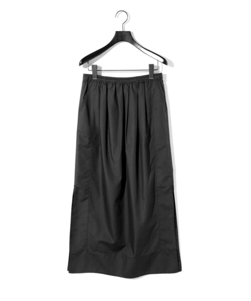 MIDIUMISOLID for Ladies サイドスイッチイージーロングスカート
