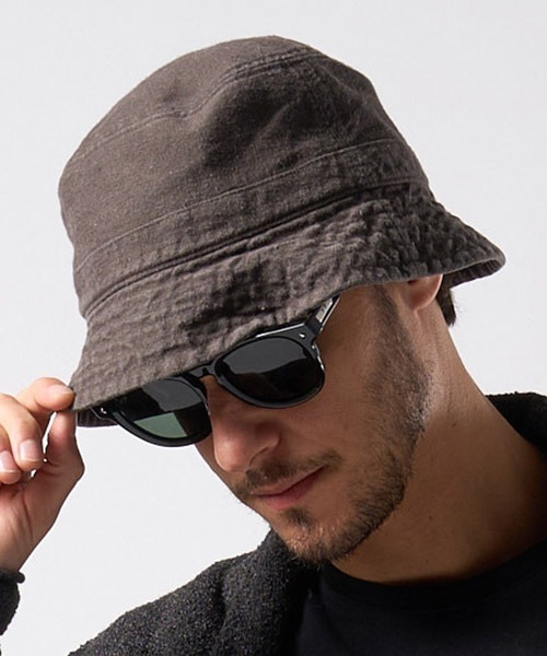wjk(ダヴルジェイケイ)の「mko12773-vintage bucket hat バケットハット(ハット・メンズ・ブラック/チャコール/ダークカーキ・FREE)」の21枚目の写真