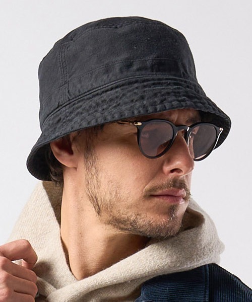 wjk(ダヴルジェイケイ)の「mko12773-vintage bucket hat バケットハット(ハット・メンズ・ブラック/チャコール/ダークカーキ・FREE)」の16枚目の写真