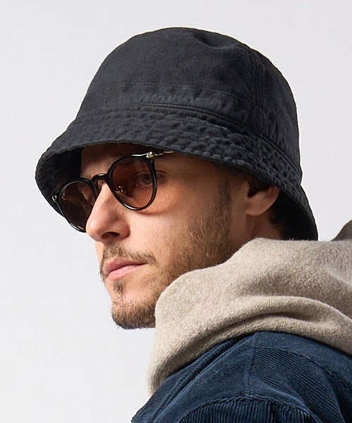 wjk(ダヴルジェイケイ)の「mko12773-vintage bucket hat バケットハット(ハット・メンズ・ブラック/チャコール/ダークカーキ・FREE)」の15枚目の写真