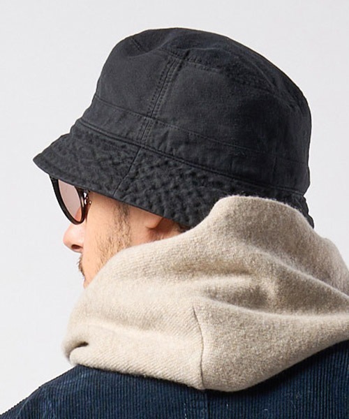 wjk(ダヴルジェイケイ)の「mko12773-vintage bucket hat バケットハット(ハット・メンズ・ブラック/チャコール/ダークカーキ・FREE)」の14枚目の写真