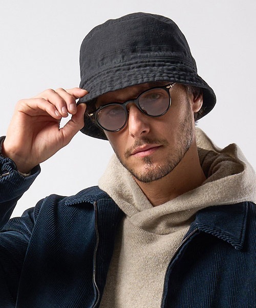 wjk(ダヴルジェイケイ)の「mko12773-vintage bucket hat バケットハット(ハット・メンズ・ブラック/チャコール/ダークカーキ・FREE)」の13枚目の写真