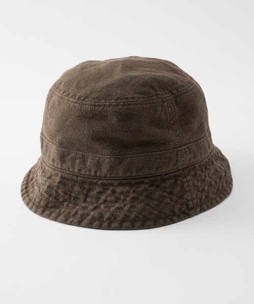 wjk(ダヴルジェイケイ)の「mko12773-vintage bucket hat バケットハット(ハット・メンズ・ブラック/チャコール/ダークカーキ・FREE)」の10枚目の写真
