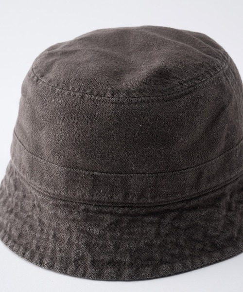 wjk(ダヴルジェイケイ)の「mko12773-vintage bucket hat バケットハット(ハット・メンズ・ブラック/チャコール/ダークカーキ・FREE)」の7枚目の写真