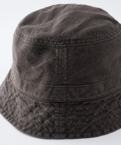 wjk(ダヴルジェイケイ)の「mko12773-vintage bucket hat バケットハット(ハット・メンズ・ブラック/チャコール/ダークカーキ・FREE)」の6枚目の写真