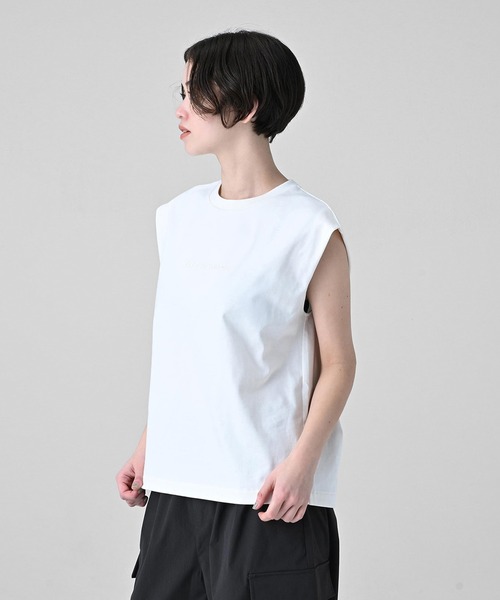 NEW BALANCE(ニューバランス)の「MET24 French Sleeve Tee(Tシャツ/カットソー・レディース・オフホワイト/セージグリーン/ブラック・LARGE/MEDIUM/SMALL)」の5枚目の写真