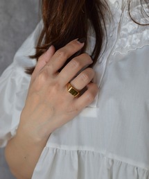 BROTHERHOOD（ブラザーフッド）の「【earyear】Cubic Luxe design peti Volume Ring（リング）」