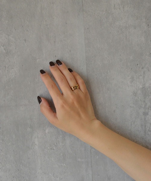 BROTHERHOOD(ブラザーフッド)の「【earyear】Cubic Luxe design peti Volume Ring(リング・レディース・ゴールド/シルバー・MEDIUM/SMALL/LARGE)」の6枚目の写真