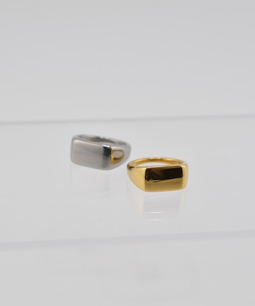 BROTHERHOOD(ブラザーフッド)の「【earyear】Cubic Luxe design peti Volume Ring(リング・レディース・ゴールド/シルバー・MEDIUM/SMALL/LARGE)」の3枚目の写真