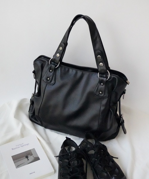 PORTER×ZOZOTOWNコラボ　本革　レザー　ショルダーバッグ　スタッズ付 ポーター ZOZOTOWN コラボ スタッズ ショルダーバッグ - メルカリ