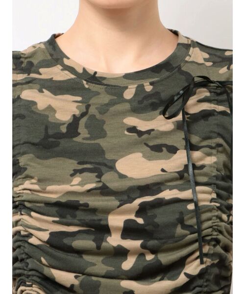 EVRIS（エヴリス）の「カモフラリボンショートTシャツ（Tシャツ/カットソー・レディース・ベージュ/カーキ・FREE）」の22枚目の写真