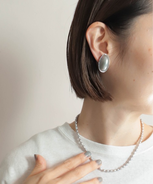 グレーマベパールイヤリング | NOMBRE IMPAIR