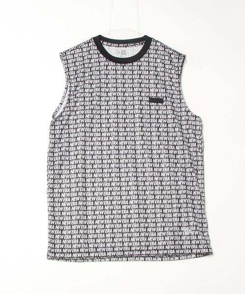 NEW ERA(ニューエラ)の「ニューエラ PA SL TECH TEE ALLOVER PT BLK(Tシャツ/カットソー・メンズ・ブラック・LL/M/L)」の1枚目の写真