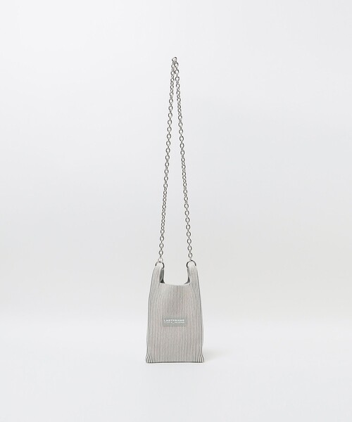 LASTFRAME(ラストフレーム)の「<LASTFRAME>MTL KYOTO MRKT バッグ(ショルダーバッグ・レディース・ブラック/ライトグレー・FREE)」の2枚目の写真