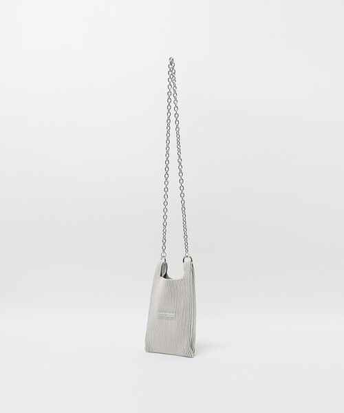 LASTFRAME(ラストフレーム)の「<LASTFRAME>MTL KYOTO MRKT バッグ(ショルダーバッグ・レディース・ブラック/ライトグレー・FREE)」の5枚目の写真