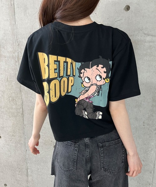 セール】BETTY BOOPプリントショート丈Tシャツ（Tシャツ
