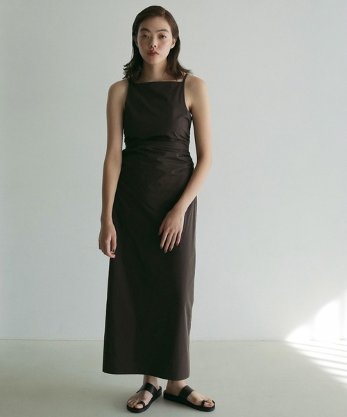 ワンピース anuke Backopen Shirring Onepiece ànuke online store（アンヌーク） / Backopen Shirring