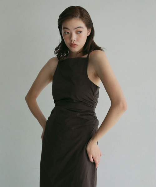 セール】Backopen Shirring Onepiece（ワンピース）｜anuke