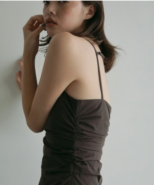 セール】Backopen Shirring Onepiece（ワンピース）｜anuke