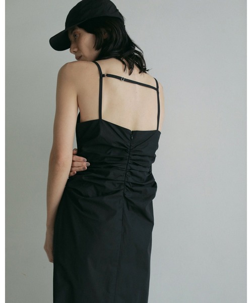 ワンピース anuke Backopen Shirring Onepiece anuke（アンヌーク）の「Backopen Shirring Onepiece
