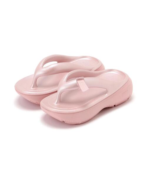 TAW&TOE(トーアンドトー)の「TAW&TOE/トーアンドトー/Zerovity Plumpy(サンダル・レディース・ピンク/シルバー・S/XXS/M/XS)」の1枚目の写真