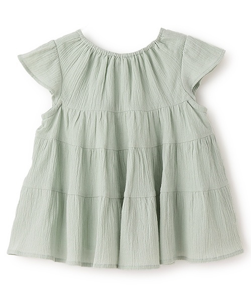 petit main（プティマイン）の「【スマイル/リンク】楊柳チュニック(キッズサイズ)（チュニック・キッズ・レッド/アイボリー/ライトグリーン/ライトピンク/チャコール・120cm/110cm/80ｃｍ/90cm/100cm/130cm）」の17枚目の写真