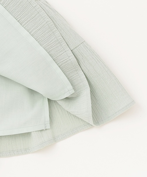 petit main（プティマイン）の「【スマイル/リンク】楊柳チュニック(キッズサイズ)（チュニック・キッズ・レッド/アイボリー/ライトグリーン/ライトピンク/チャコール・120cm/110cm/80ｃｍ/90cm/100cm/130cm）」の22枚目の写真