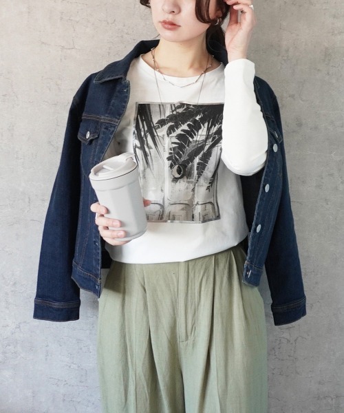 SELECT LEVERY(セレクトリベリー)の「襟付きデニムジャケット(デニムジャケット・レディース・ブラック系その他/ワンウォッシュ/ネイビー・MEDIUM/LARGE/X-LARGE/SMALL)」の17枚目の写真